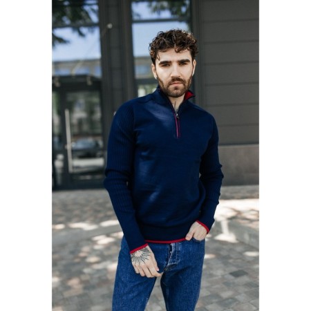 Jumper male ise, size 46, dark blue color