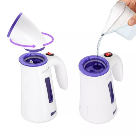 KitFort KT-9190, manual, 600 watts, 100 ml, 15 g/min, white-violet-4