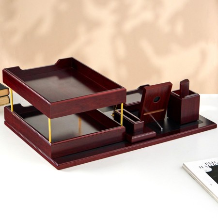 Table set 5V1 with clock, cherry-2
