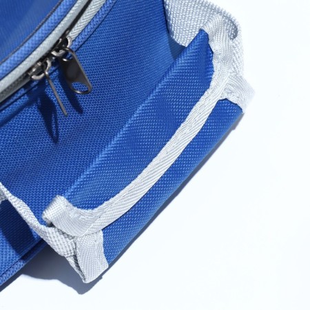 The backpack for carrying animals is transparent, 31 x 28 x 42 cm, blue-5
