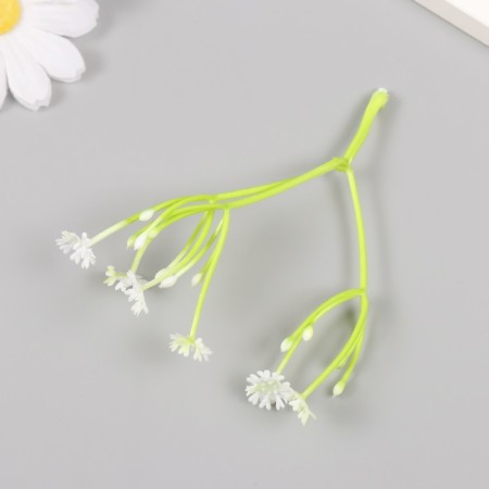 Artificial plant for creativity "chicory" set of 8 pcs white 10 cm-3
