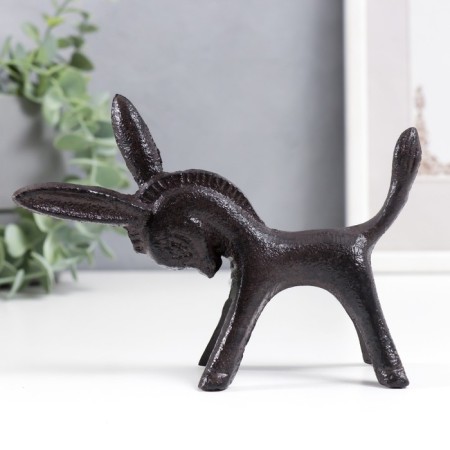 Souvenir cast iron stand for the rings "Donkey" 10x4x12.5 cm