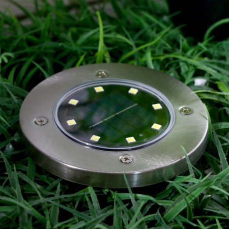 Garden lamp on the sunny battery, 11.5 × 13 × 11.5 cm, 8 LED, glow white glow-2