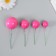 Decor for creativity "Balls Fuchsia" d = 2; 3; 3.5 and 4 cm set 20 pcs