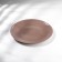 Mokko plate, glass, d = 21 cm, brown color