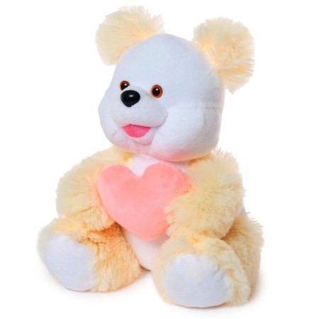 Soft toy "Bear", with a heart, mix-6