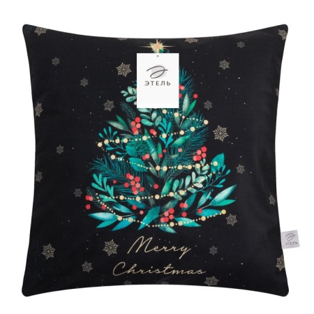 Case on the pillow Ethel "Christmas tree", 40*40 cm, 100 p/e, velor-5