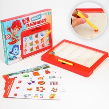 Learning magnetic tablet, with cards, 20 cards, fixtures