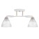 Linda chandelier 2x60W E27 white, gold 47x16x23cm