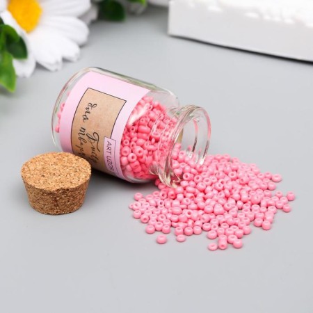 12/0 round beads in the bottle "Dust Rose" 20 g-1