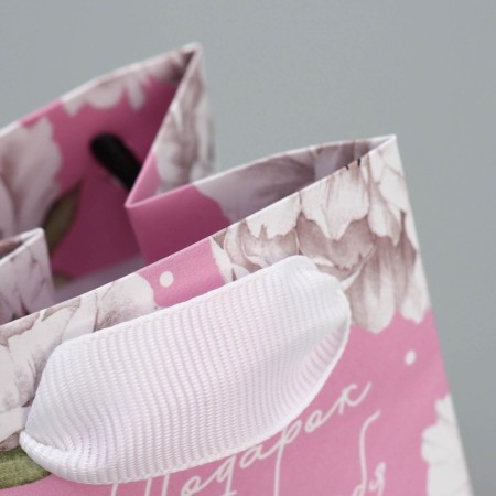 Gift laminated package, packaging, “peonies”, 7 x 10 x 7 cm-6