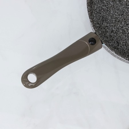 Silenik ONYX, D = 24 cm, glass cover, removable handle, anti -stick coating, color gray color-3