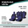 Autorekhly for Lada Niva 2131, 1993-2019, additional lateral support, Black/blue jacquard 10