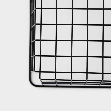 The storage basket "Erin", 28 × 22 × 11 cm, black color-5