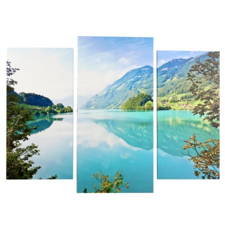 Modular picture on the subframe "Mountain Lake" (2-25x50, 30x60cm) 80x60 cm