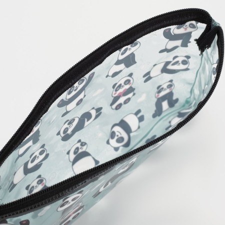 Cosmetic bag with lightning, blue/black color-2