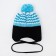 Hat for girls, black/blue color, size 48-50