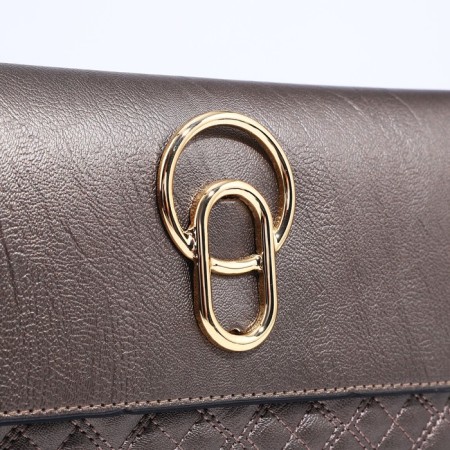 Bag-clate on magnet, long belt, bronze color-4