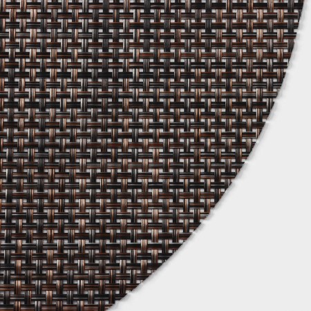 Serving napkin on the table "DI", d = 38 cm, color dark chocolate-1