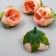 Budon on the leg for decoration "Rose Pionoid bud" Cream 2.5x3 cm