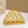 Mercy napkin, 13 × 9 × 3.5 cm, gold color