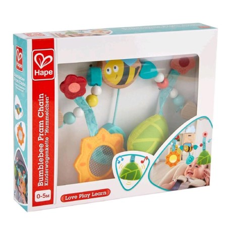 Hape strollers chain, with bumblebee-3