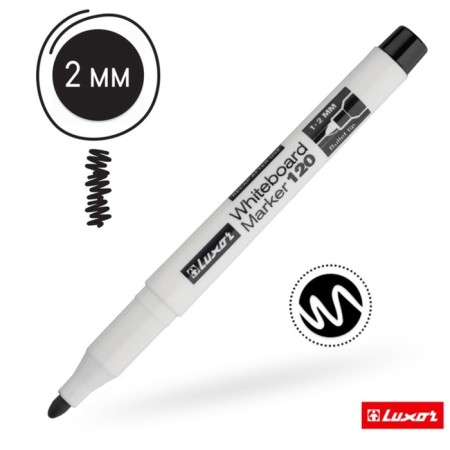 1-2 mm marker, Luxor 120, bullet, black-7