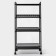 Roadfly 34X, 4 tiers, 45 × 30 × 88 cm, black color