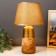 Table lamp "Florinda" 1x40W E14 Gold-light wood 22x22x37 cm Risalux
