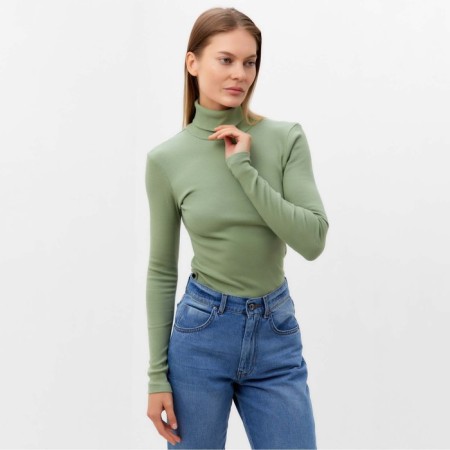 Female turtleneck, green color, size 42 (s)-2