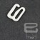 Hand hook, metal, 10 mm, 20 pcs, white color