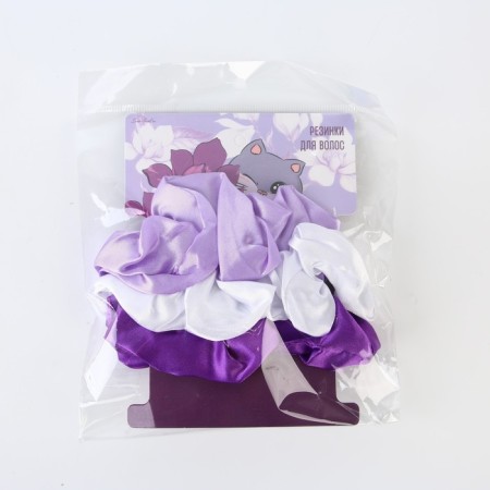 Hair gum "Kotik", diam 10 cm., 3 pcs.-6