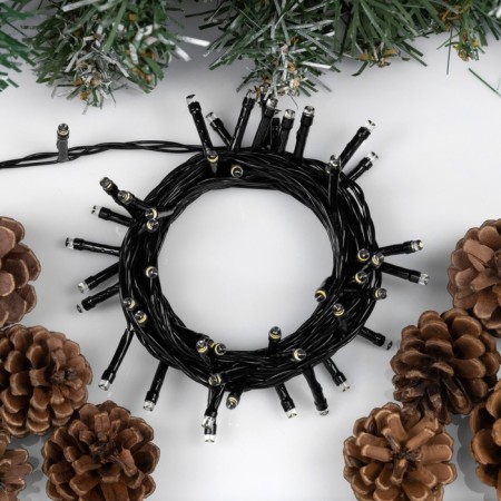 Garland “thread” 5 m, IP20, dark thread, 50 LED, glow warm white, 8 modes, 220 V-1