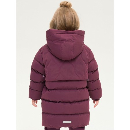 Coat for girls, height 98 cm, purple color-6