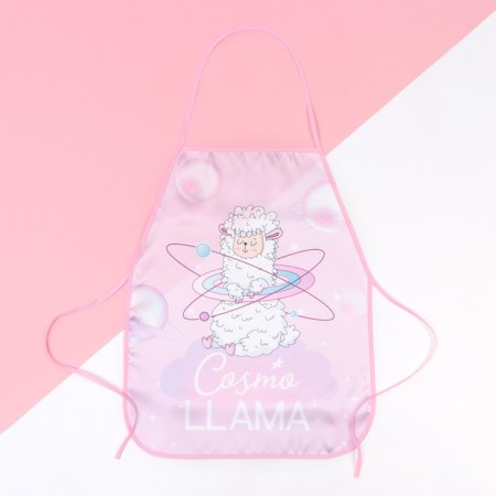 Apron for children for creativity Ethel "Lama" 49x39 cm