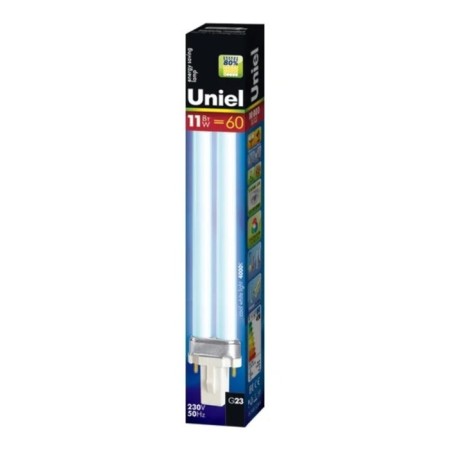 Luminescent lamp Uniel, G23, 9 W, 4000K, glow white-2