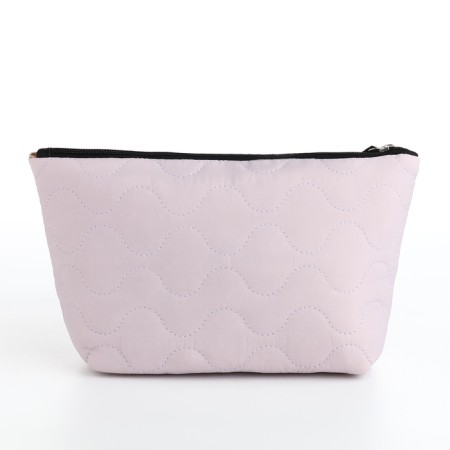 Cosmetic bag a single-flower, 25*7.5*14, lightning department, lining, lilac-1