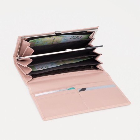 Women's wallet on magnets, powder color-3