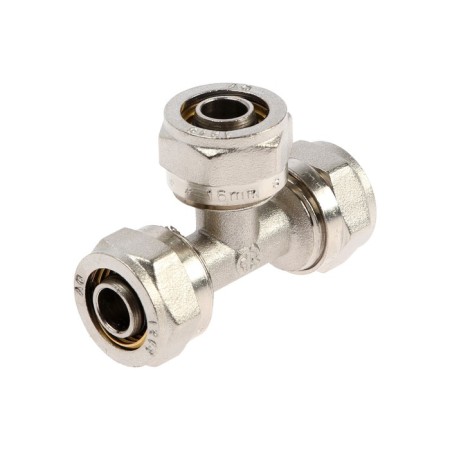 Aqualink tee, crimping, d = 16 x 16 "x 16 mm, tsang/tsm