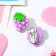 Clips children's “chosen” clusters of grapes, color green-violet