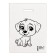 Polyethylene "human friend" white-black 30x40 cm 50 μm