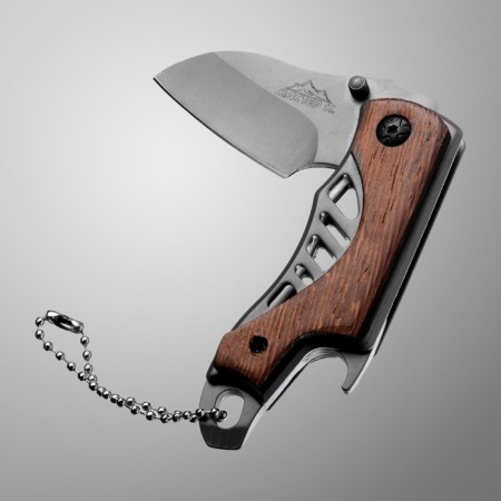 Knife Folder Folding "Wanderer" 14cm, blade 52mm/2mm, handle of wood-1