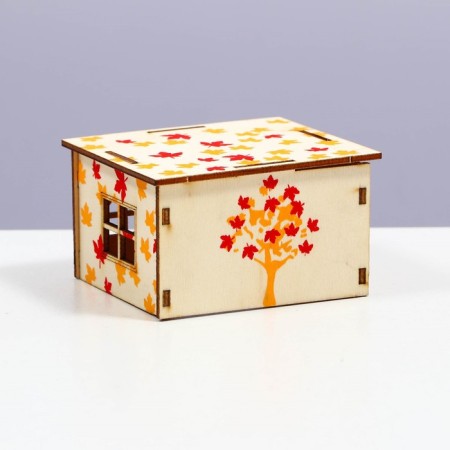 House for rodents, 9 x 8.2 x 5.3 cm, plywood-2