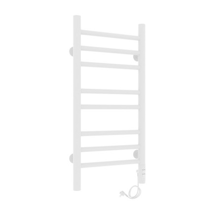 Two electric heated towers Laris lavender Cheka, 300x700 mm, 8 crossbars, right, white-9