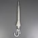 Umbrella - semi -automatic cane, 8 spokes, r = 51/58 cm, d = 116 cm, white color