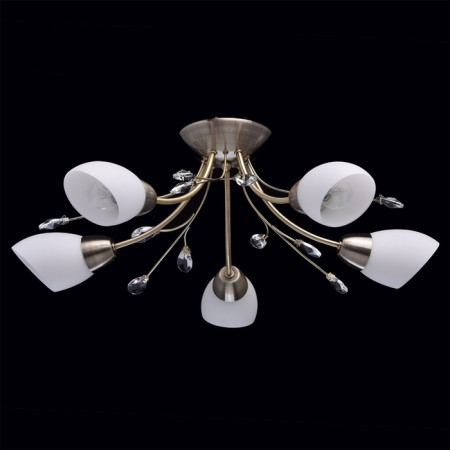 Celestial chandelier "Tenderness", 5x60W E14, ancient bronze 62x62x22 cm-4
