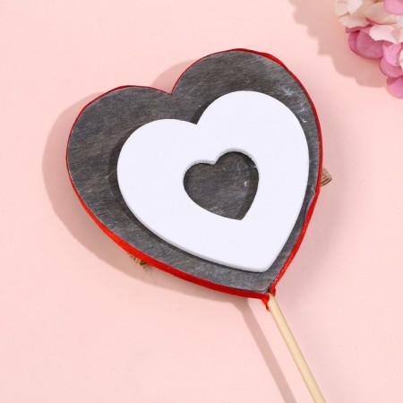 Decorative skewer "Heart" 30 cm-2