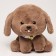 Soft toy "puppy", 21 cm, brown color