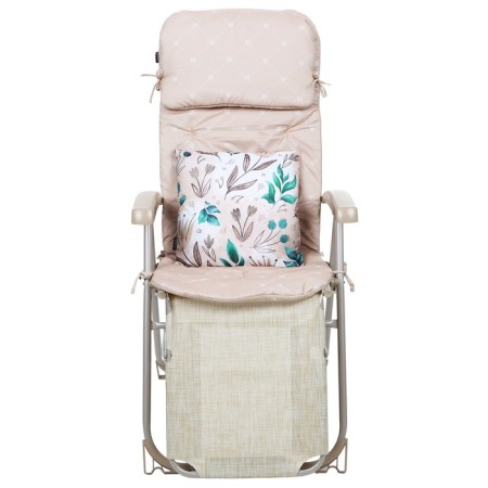 Swess chair, mattress + pillow, sand color-7