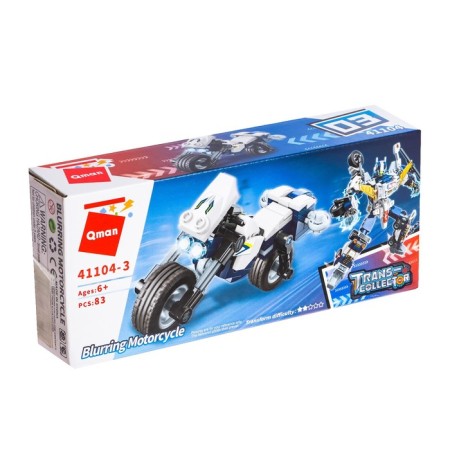 Constructor Robot Police Transport, 6 types, mix-2